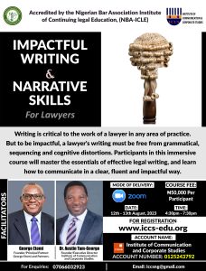 IMPACTFUL WRITING AND NARRATIVE SKILLS FOR LAWYERS
