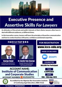 EXECUTIVE PRESENCE AND ASSERTIVE SKILLS