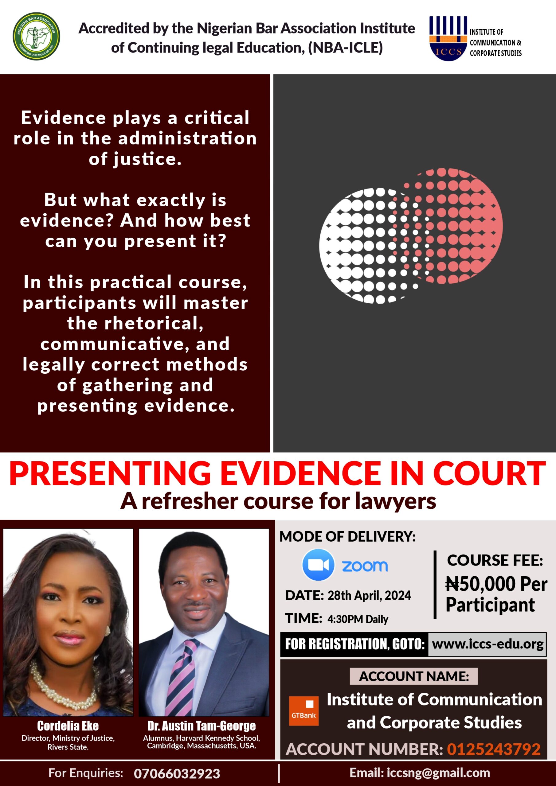 PRESENTING EVIDENCE IN COURT